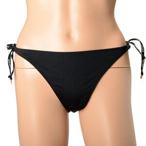 Hugo Boss Women's "Side Tie Pure" Black Swim Bikini Swimwear US XL IT 46